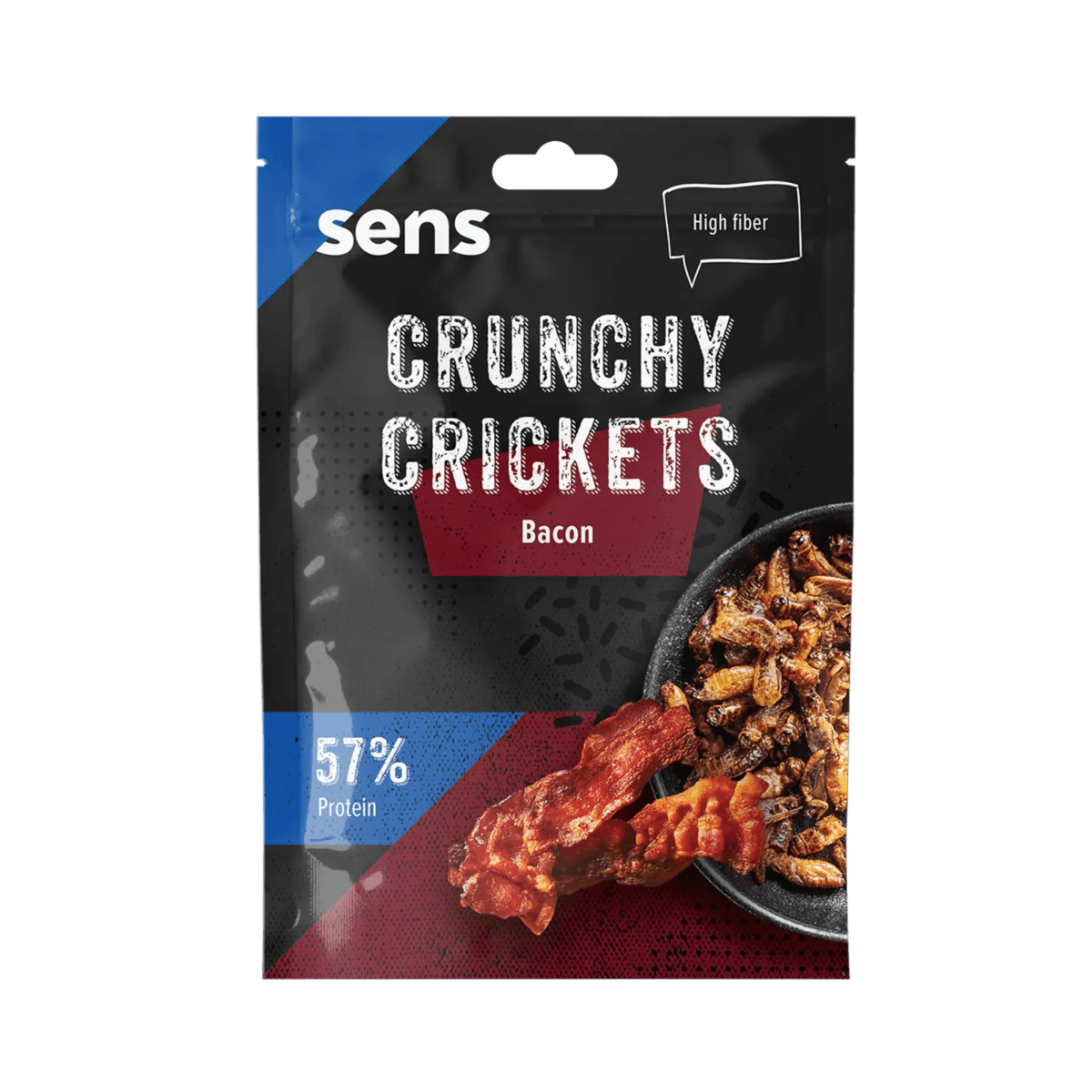 Crunchy Crickets "Speck" Geschmack - LECKERinsekt