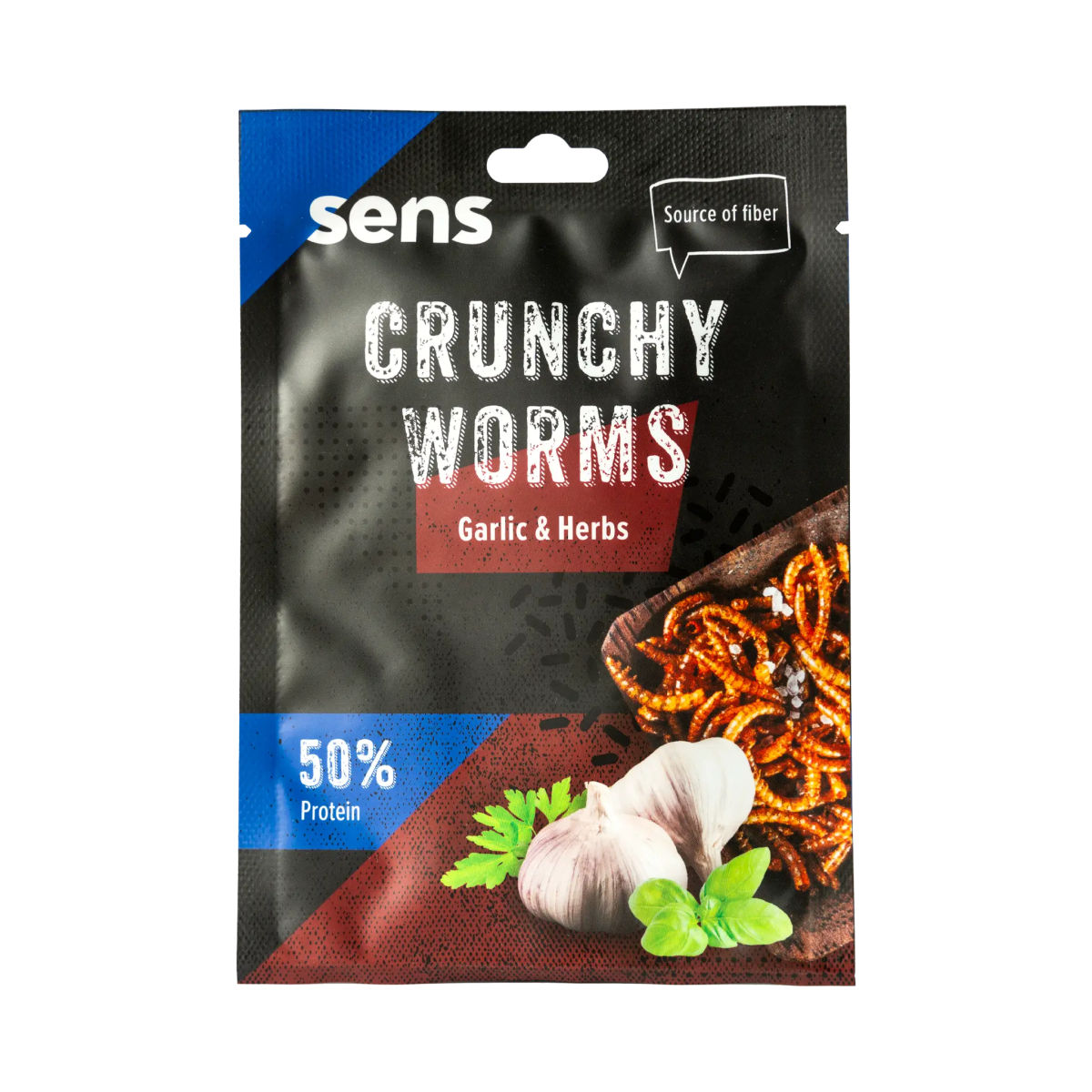 Crunchy Worms – Knoblauch & Kräuter 🧄🌿 - LECKERinsekt