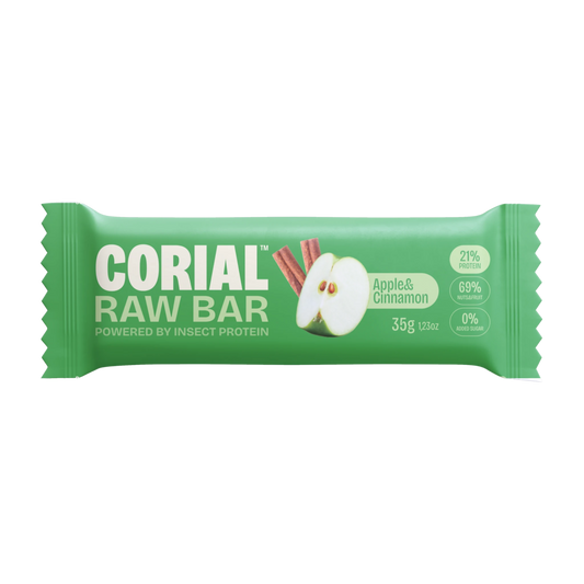Apfel & Zimt Protein - Riegel – Natürlicher Genuss mit Extra - Protein - LECKERinsekt