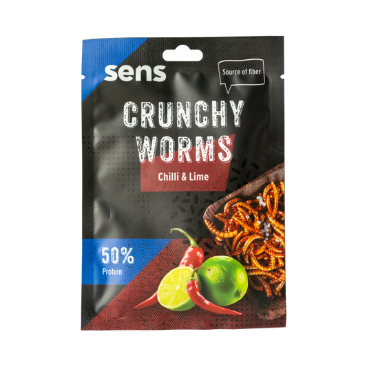 Crunchy Worms – Chili & Limette 🌶️🍋 - LECKERinsekt