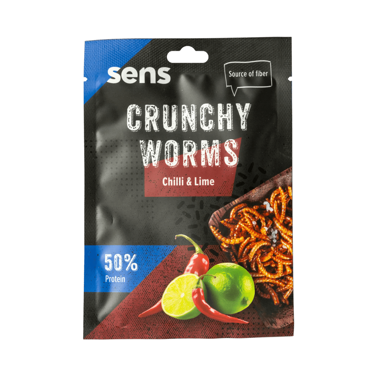 Crunchy Worms "Chili & Limette" Geschmack - LECKERinsekt
