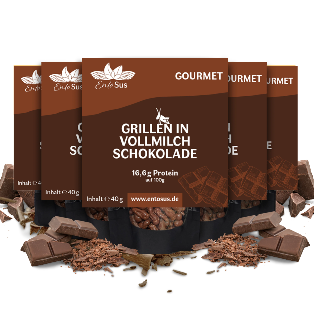 Knusprige Grillen in Belgischer Vollmilch - Schokolade – Ein innovativer Genuss - LECKERinsekt