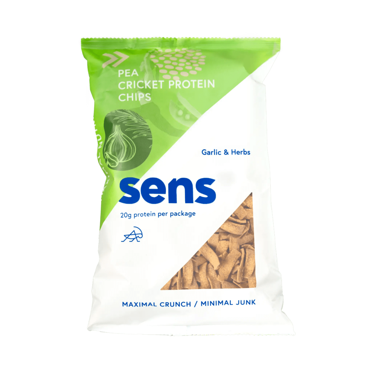 Kräuter - Knoblauch Proteinchips mit Grillenmehl - LECKERinsekt